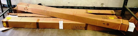 4 NEW 8FT LONG LED FIXTURES - SOME DAMAGED IN SHIPPING