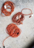 LOT OF 3 EXTENSION CORDS: 2 x 50FT AND 1 x 75FT