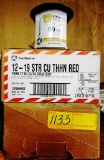 550FT NEW SOUTHWIRE 12-19 STR CU THHN RED WIRE