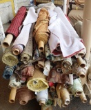 APPROX. 60 ROLLS OF UPHOLSTERY FABRIC