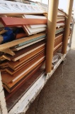 LARGE ROLLING CART OF TRIM AND CABINET TRIM
