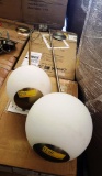 2 QUORUM DISPLAY HANGING GLOBE PENDANTS