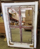 2 NEW QUOIZEL QR4067 RUSTIC WINDOW STYLE MIRRORS