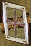 4 NEW QUOIZEL QR4067 RUSTIC WINDOW STYLE MIRRORS