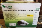 1 NEW MAXLED by MAXLITE LED LARGE WALL PACK FULL CUT-OFF