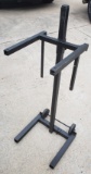 ROLLING BLACK METAL EQUIPMENT STAND FOR SPEAKERS/AMPS