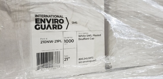 MIXED PALLET OF ENVIROGUARD BOUFFANT CAPS