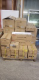 PALLET OF PRECISION LIGHTING AND TRANSFORMERS PLT HARDWARE AND BULBS