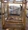 YELLOW METAL FORKLIFT CAGE