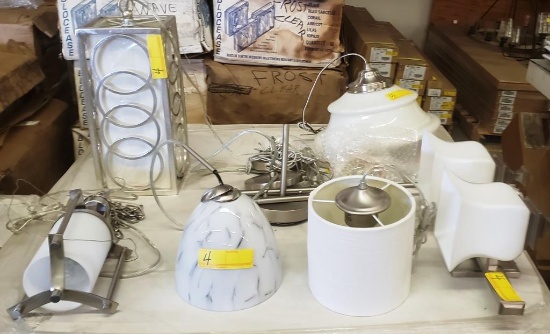 LOT OF 6 DISPLAY LIGHT FIXTURES FROM A SHOWROOM
