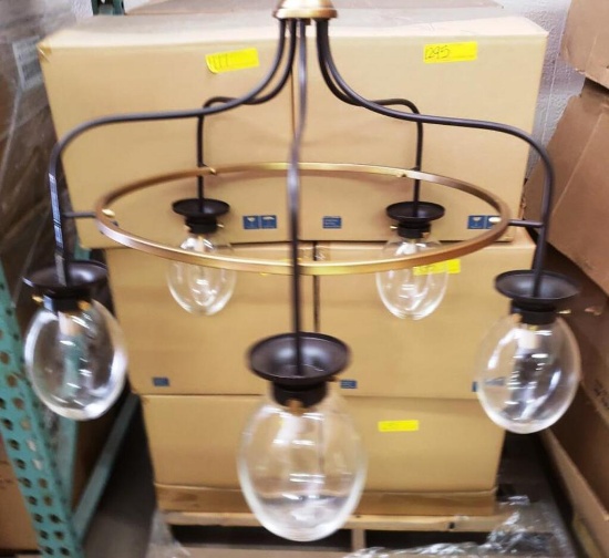 3 NEW ASH28726A 5 LIGHT CHANDELIERS