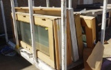 LOT OF 5 MISC. FRENCH DOORS WITH FRAMES