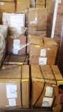 PALLET OF APPROX. 13,000 GRAY AND RED FACE MASKS