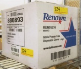 BOX OF 1,000 NEW RENOWN DISPOSABLE GLOVES