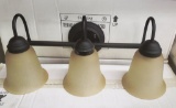 LOT OF 8 NEW E LIGHTING EFH1393M/ORB 3-LIGHT VANITY SCONCES