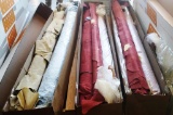 PALLET OF 37 PARTIAL ROLLS OF SUEDE FABRIC