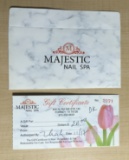 $20 Gift Certificate to Majestic Nail Spa