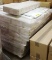 PALLET OF 15 BOXES OF NEW SHAKER FLORAL WHITE CABINETS