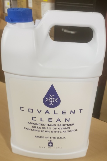 PALLET OF 36 BOXES OF COVALENT CLEAN ADVANCED HAND SANITIZER