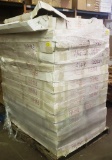 PALLET OF 13 BOXES OF NEW SHAKER FLORAL WHITE CABINETS, ALL PART# FW-B42