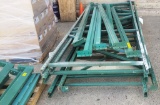 LOT OF GREEN PALLET RACK SHELVING