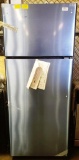 NEW GE STAINLESS STEEL REFRIGERATOR - DAMAGED IN SHIPPING