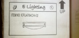 LOT OF 13 NEW E LIGHTING CEILING MOUNT LIGHT FIXTURES, MODEL# CFL4784CH-52