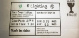 LOT OF 24 NEW IN BOX E LIGHTING ITEM# 104784BN-54 3LT CEILING BN-OPALACRYLIC, 3 GU24 18W, NOT INCLUD