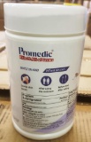 PARTIAL PALLET OF NEW 96 CANISTERS OF PROMEDIC UNSCENTED DISINFECTING WIPES