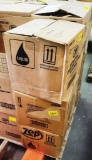 LOT OF 3 BOXES OF ZEP CLEANERS/EACH BOX DIFFERENT: 1 BOX INCLUDES 4 GALLONS OF ANTI BACTERIAL DISINF