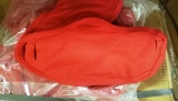 1 BOX OF 2,304 RED FABRIC FACE MASKS