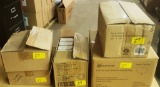 LOT OF LED LIGHTS, CEILING FAN LIGHT KITS AND SHADES