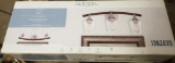 LOT OF 2 NEW QUOIZEL LIGHT FIXTURES, MODEL# 1362635 SANFORD 3-LIGHT VANITY