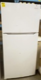 NEW WHITE FRIGIDAIRE REFRIGERATOR DAMAGED IN SHIPPING