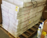 PALLET OF 9 BOXES OF NEW SHAKER FLORAL WHITE CABINETS