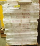 PALLET OF 14 BOXES OF NEW SHAKER FLORAL WHITE CABINETS