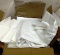 BOX OF 24 STANDARD TEXTILE WHITE FLAT SHEETS