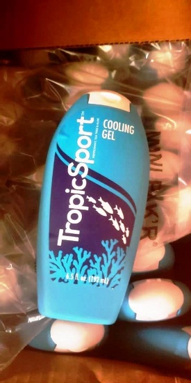 LOT OF 48 NEW TROPICSPORT COOLING GEL 6.5 FL OZ PER BOTTLE