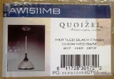 10 NEW IN BOX QUOIZEL LIGHT FIXTURE, AW151MB MOTTLED BLACK FINISH (1)100W MED BASE 11