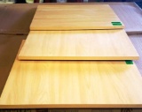 3 X NATURAL WOOD-LOOK LAMINATED PIECES