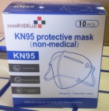 PALLET OF 8 BOXES NEW KN95 PROTECTIVE FACE MASKS