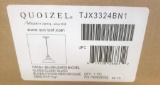 PALLET OF 24 NEW QUOIZEL TJX3324BN1 BRUSHED NICKEL CLEAR GLASS HANGING FIXTURES