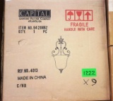 LOT OF 9 NEW CAPITAL 9421MBZ LIGHT FIXTURES