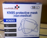 LOT OF 6 BOXES NEW KN95 PROTECTIVE FACE MASKS