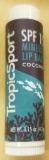 LOT OF 499 NEW TROPICSPORT MINERAL LIP BALMS - COCONUT