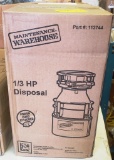 1 NEW MAINTENANCE WAREHOUSE 113744 1/3 HP DISPOSAL