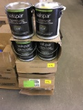 LOT OF 14 GALLONS OF VALSPAR DEFENSE PAINT - UNTINTED