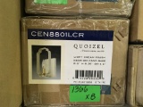 LOT OF 8 NEW QUOIZEL CEN8801LCR WALL SCONCES