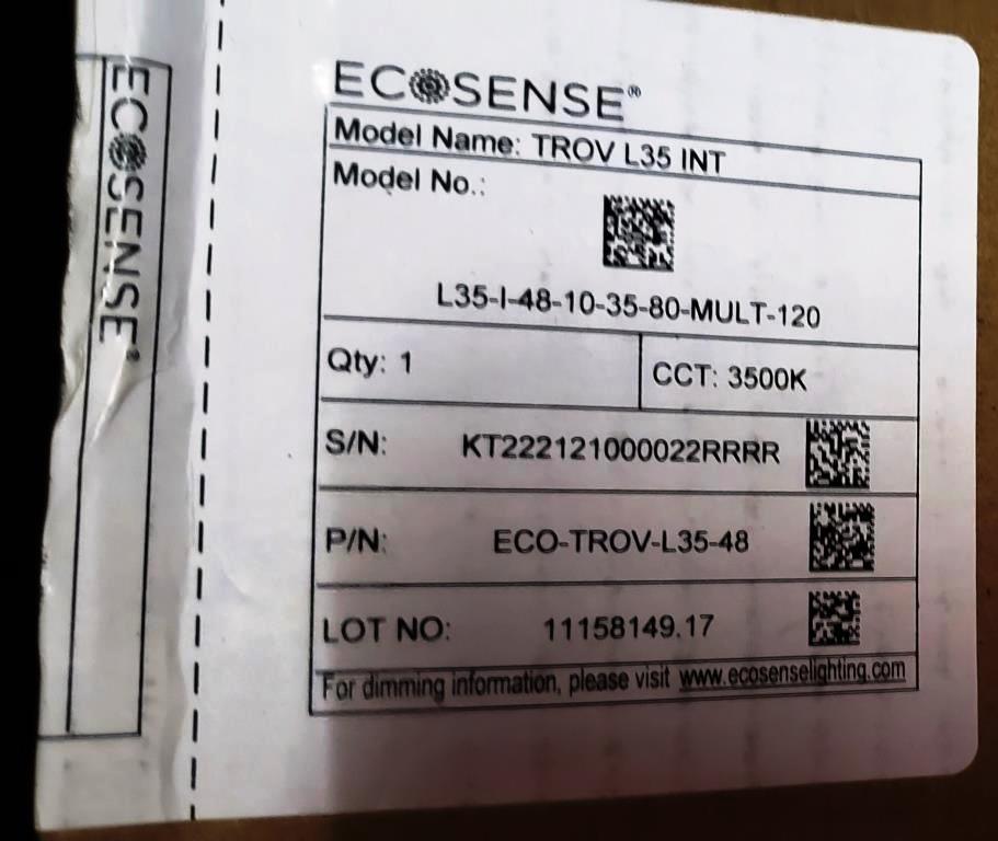Ecosense Trov L35 Int Light Fixtures