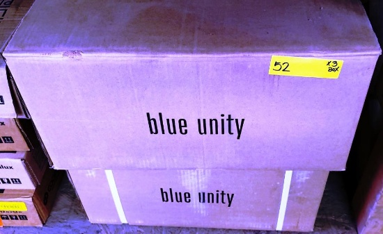 3 BOXES OF BLUE UNITY DISINFECTING WIPES